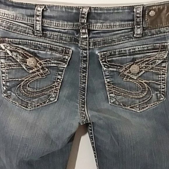 Silver Jeans Suki blue jeans women's size 30Wx30L indigo mid rise medium washed - Picture 4 of 9